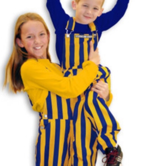 Game Bibs Other - ROYAL Blue & Yellow Youth Game Bibs 12 Months